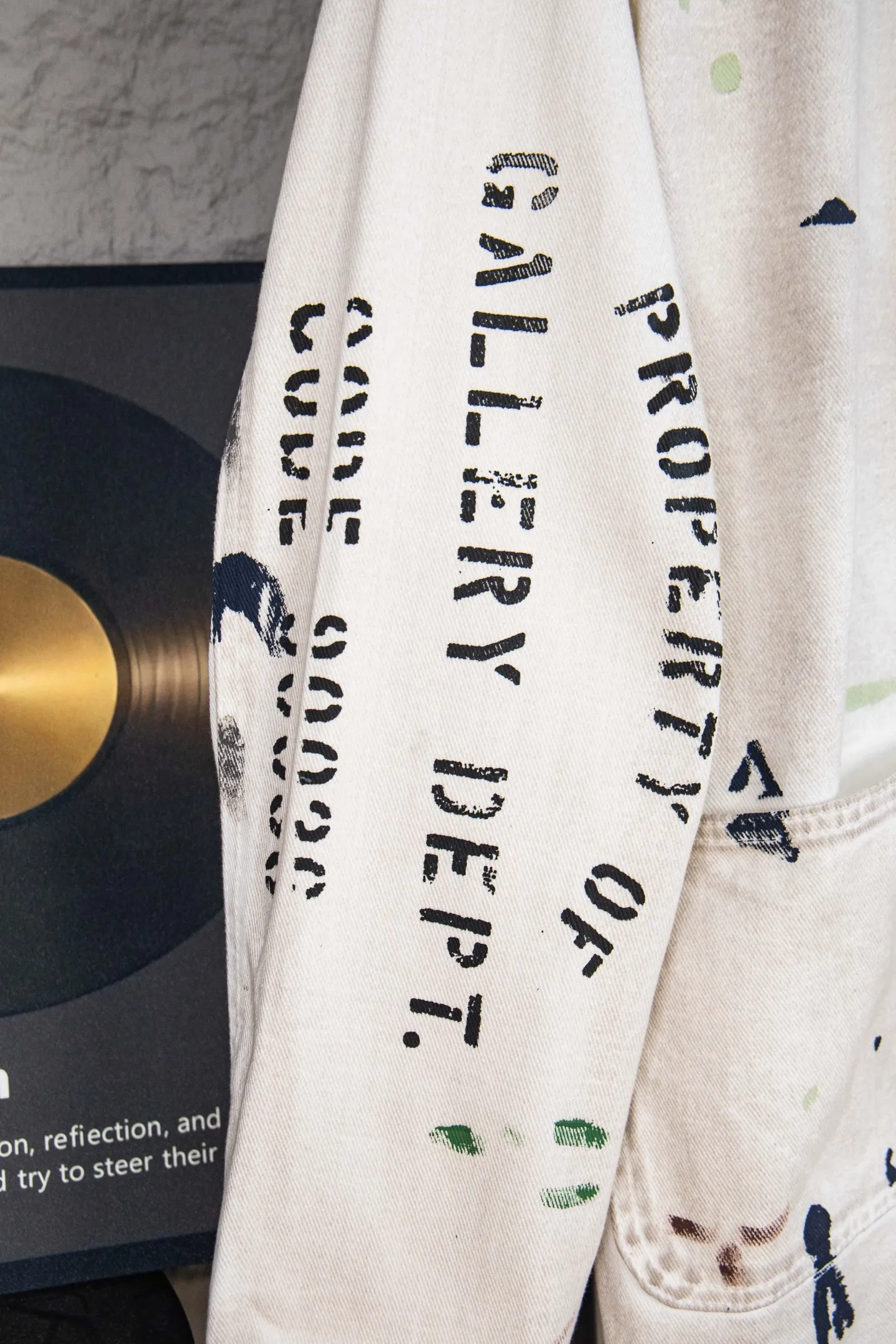 Style number: M222 P300 Gallery Dept EP Jacket Hand-painted graffiti jacket American high street zipper jacket Size: S-XL